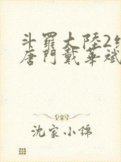 斗罗大陆2绝世唐门戴华斌