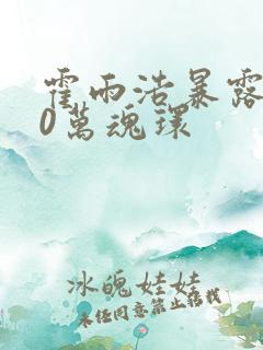 霍雨浩暴露100万魂环