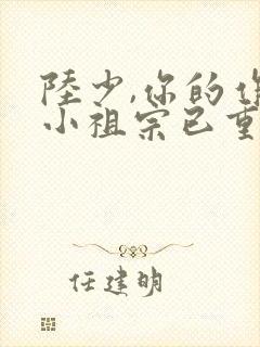 陆少,你的作精小祖宗已重生