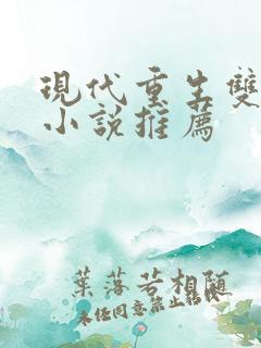 现代重生双男主小说推荐