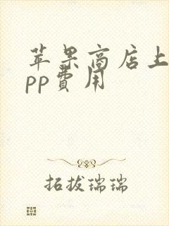 苹果商店上架app费用