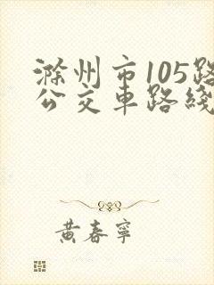 滁州市105路公交车路线图