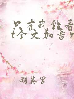 只有我能看txt全文加番外