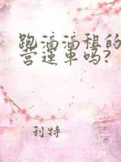 跑滴滴租的车是营运车吗?