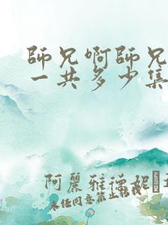师兄啊师兄动漫一共多少集