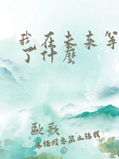 我在未来等你讲了什么