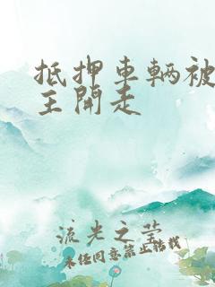 抵押车辆被原车主开走