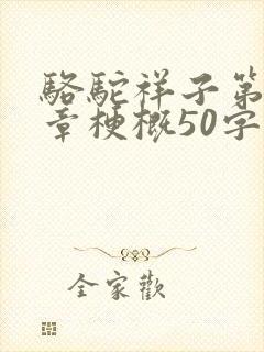 骆驼祥子第21章梗概50字