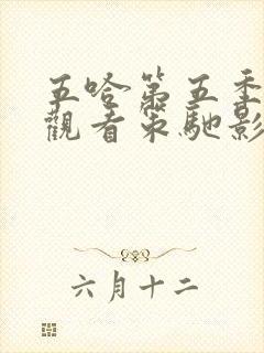 五哈第五季免费观看策驰影院