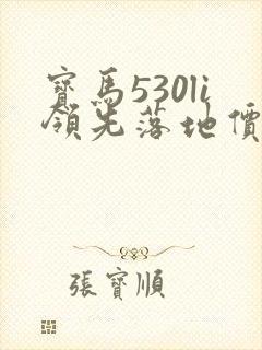 宝马530li领先落地价