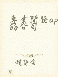 专业开发app的公司