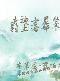 去迪士尼坐高铁到上海哪个站