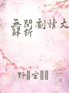 无间剧情大结局解析