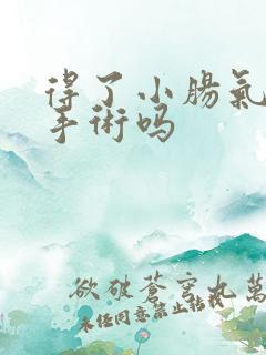 得了小肠气需要手术吗