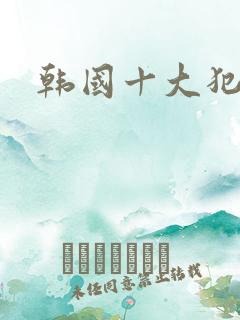 韩国十大犯罪片