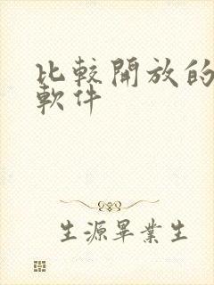 比较开放的交友软件