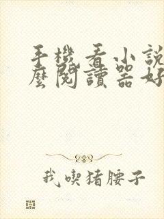 手机看小说用什么阅读器好