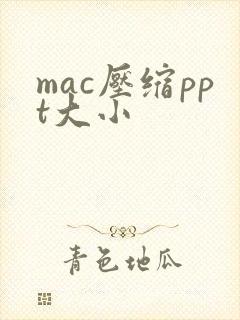 mac压缩ppt大小