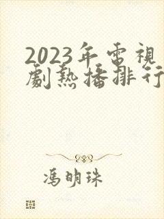 2023年电视剧热播排行榜