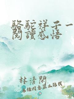 骆驼祥子一二章阅读感悟