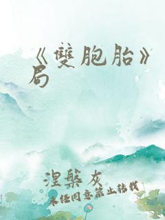 《双胞胎》大结局