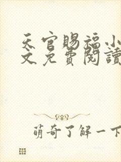 天官赐福小说全文免费阅读未删减无