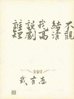 谁说我结不了婚短剧高清观看