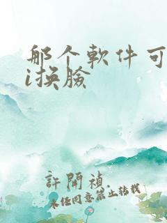 那个软件可以ai换脸