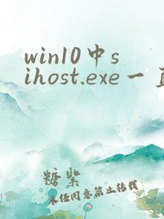 win10中sihost.exe一直在访问外部链接