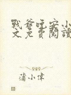 战爷晚安小说全文免费阅读无弹窗