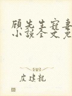 顾先生宠妻有度小说全文免费阅读