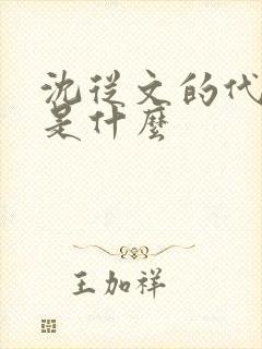 沈从文的代表作是什么