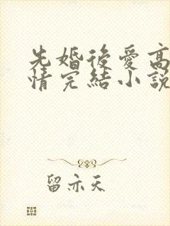 先婚后爱高干言情完结小说