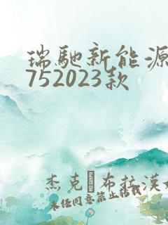 瑞驰新能源ec752023款