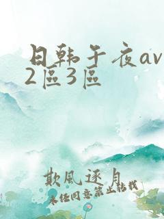 日韩午夜av一2区3区