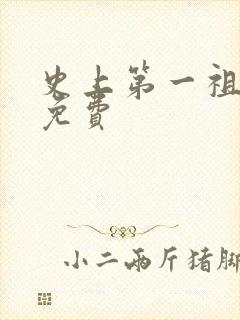 史上第一祖师爷免费