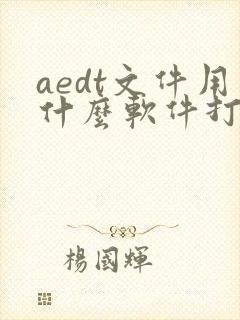 aedt文件用什么软件打开