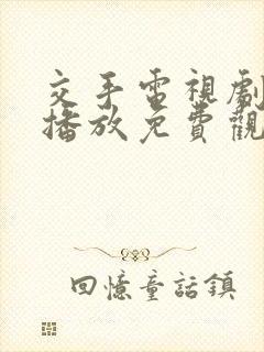 交手电视剧在线播放免费观看全集