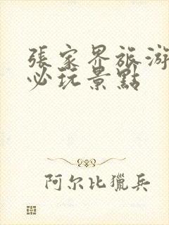 张家界旅游攻略必玩景点