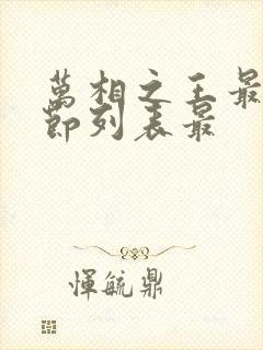 万相之王最新章节列表最