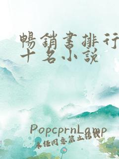 畅销书排行榜前十名小说