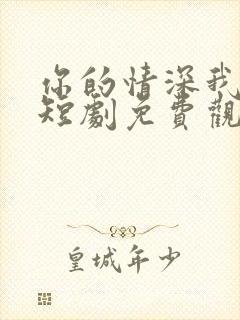 你的情深我不配短剧免费观看高清