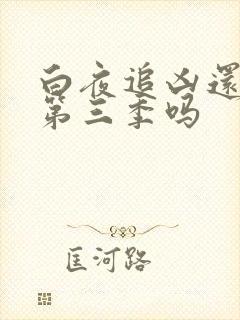 白夜追凶还会有第三季吗