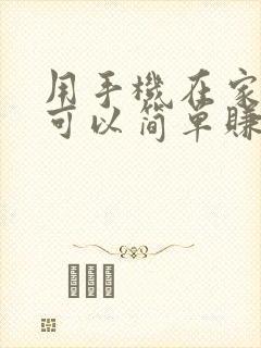 用手机在家怎么可以简单赚钱