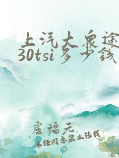 上汽大众途岳330tsi多少钱