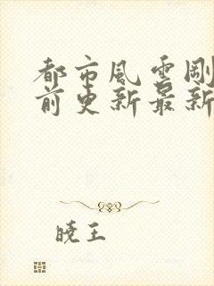 都市风云刚刚超前更新最新章节列表