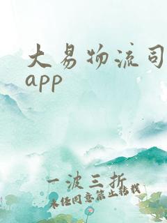 大易物流司机版app