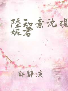 陆知意沈砚辞罗婉君