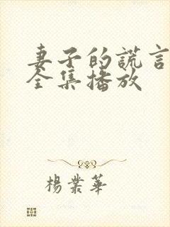 妻子的谎言短剧全集播放