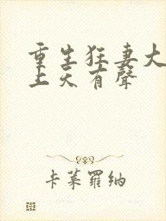 重生狂妻大佬宠上天有声